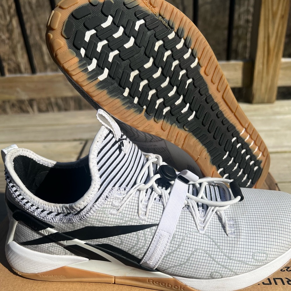 Reebok Froning X1 Nano CrossFit Training Shoes White/ Gum Sz 10 🔥